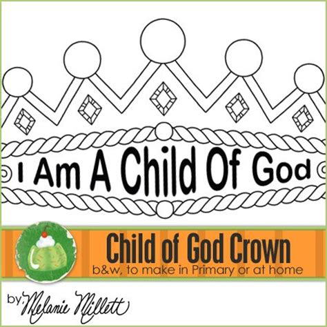I Am A Child Of God Crown Printable